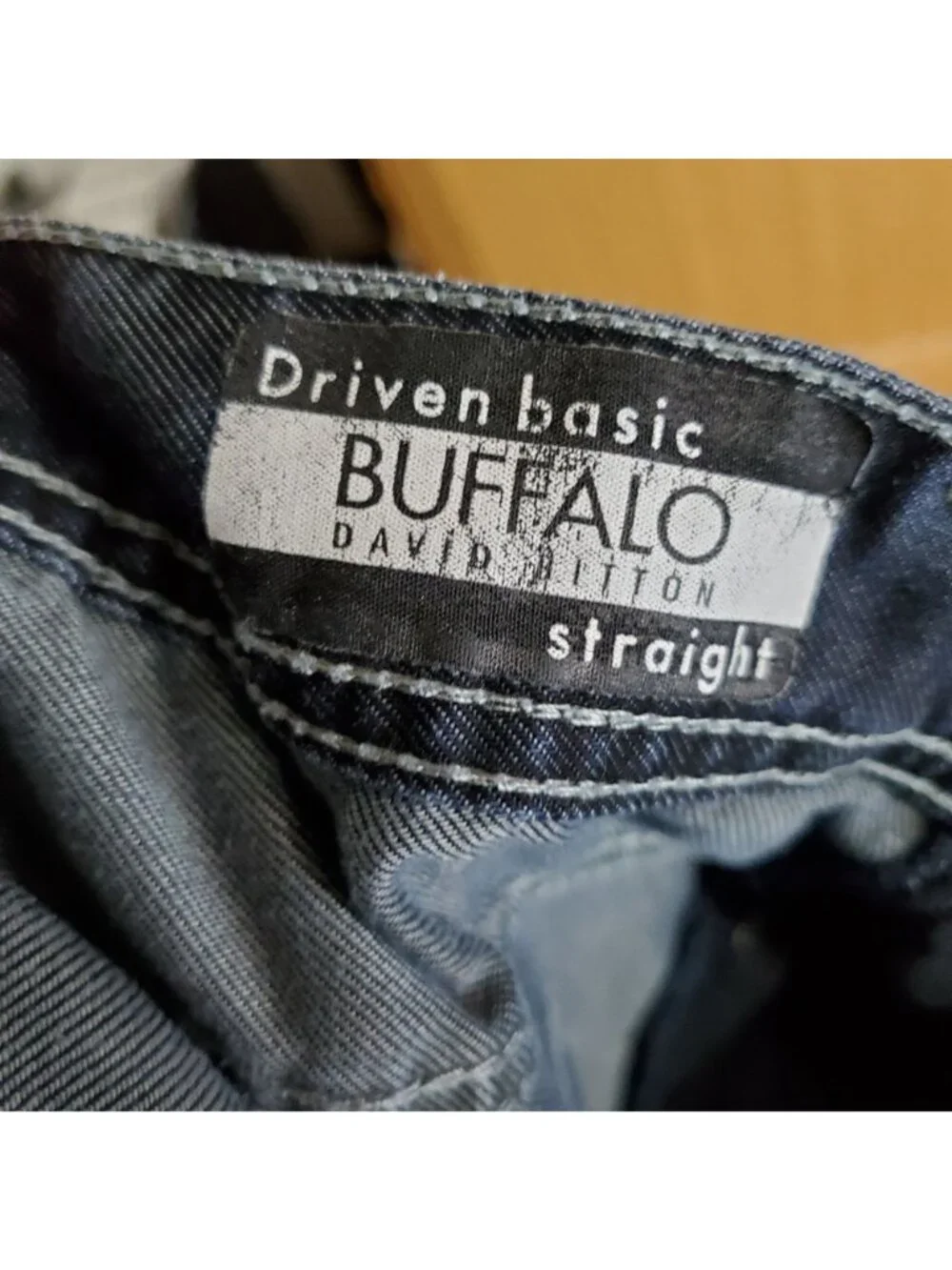 Buffalo David Bitton Jeans Mens Size 33x32 Blue Straight Leg Driven Basic *Read*